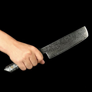 Cuchillos de Cocina Profesionales Japoneses de Acero Inoxidable para Filetear, Cuchillo Deba para Sushi y Pescado con Mango Octogonal de Marfil - Product Image 5