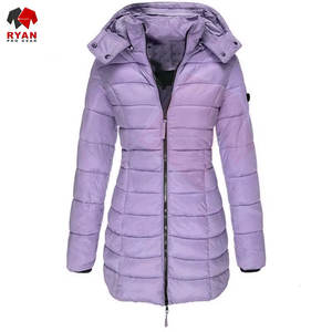 Chaqueta Larga Acolchada para Mujer, Diseño Acolchado, Ligera, Cálida, para Invierno, con Capucha - Product Image 4
