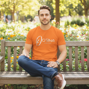 เสื้อยืดสีส้มสำหรับผู้ชาย ผลิตจากวัสดุคุณภาพพรีเมียม 100% พร้อมบริการ OEM เสื้อพูลโอเวอร์สำหรับผู้ชายในราคาขายส่ง - Product Image 6