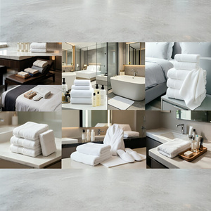 Serviette de bain en coton 100% style hôtel, extra large 70x140 cm - 600 g/m², en tissu éponge, sans torsion, blanche - Product Image 4