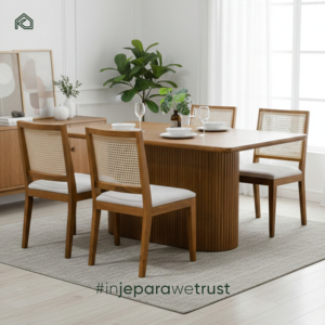 Precio de Mayoreo en la Expo de Marzo: Muebles de Madera y Ratán para Interiores, Sillas de Comedor para Cocina, Restaurante y Hogar - Product Image 1