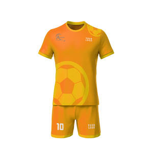 Uniforme de Fútbol de Alta Calidad, Malla de Poliéster Resistente, Jersey y Pantalones Cortos Sublimados, Ropa Deportiva Personalizada para Equipos, Fabricación OEM - Product Image 1