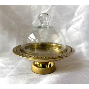 Modernos Soportes Metálicos para Pasteles con Cubierta de Cristal, Soporte Redondo de la Mejor Calidad para Exhibición de Postres, Suministros para Pasteles de Cumpleaños y Bodas - Product Image 1