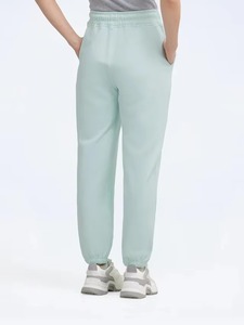 Wholesale 100% Cotton <b>Drawstring</b> Waist Women <b>Trousers</b> / French Terry Cotton Hip Hop Eco-Friendly Breathable Casual Sweatpants - Product Image 5