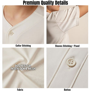 Maillot de baseball personnalisé pour jeunes, uniforme de baseball vierge pour enfants, fabricant OEM et fournisseur en gros - Product Image 5