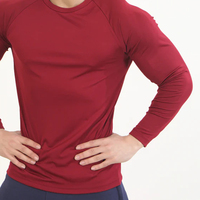 Chemise de compression tricotée écologique pour homme, polyester/coton, coupe ample, respirante, séchage rapide, légère
