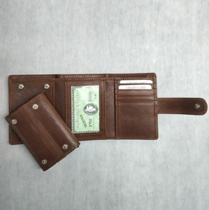 Oily Pullup Crazy Horse Leather Card Holders Cash Sleeve Aluminum Pop-up <b>RFID</b> <b>Wallets</b> Purses <b>Man</b> Wholesale Luxury Button Hasp - Product Image 3