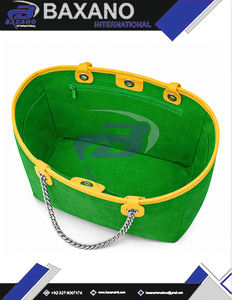 Bolsa de Lona Resistente Chi Eta Phi Sorority, Color Verde y Amarillo, con Correa de Cadena, Gran Capacidad, Alta Calidad, Bolsa de Moda CEPhi - Product Image 5