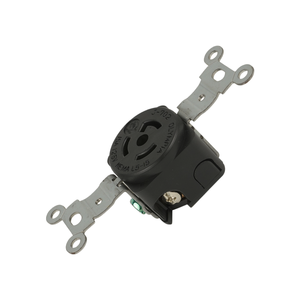 Prise industrielle robuste Hubbell compatible NEMA L5-15R à verrouillage par torsion J-702 15A 125V CUL REACH pour une alimentation stable - Product Image 3
