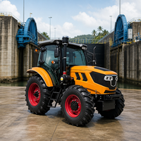 Tracteur agricole à roues 4x4 Tenacious 80HP avec cabine climatisée, moteur haute puissance, système hydraulique robuste et capacité de levage élevée