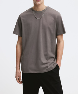 T-shirt de sport à col rond surdimensionné pour hommes, fabriqué au Pakistan, 100% coton blanc avec logo imprimé, motif uni - Product Image 1