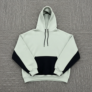 เสื้อฮู้ดผู้ชายผ้าฟลีซสโตนวอชแบบสวมใส่สบายทรงปกติ คอตตอน 100% ตัดเย็บแบบไหล่ตก สีพื้น สำหรับขายส่งช่วงฤดูหนาว - Product Image 3