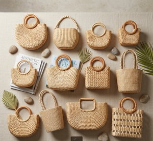 Cheap Source Custom Logo Hyacinth Rattan Seagrass Bag for Canada Promotional Market Direct Factory Price High Strength - Product Image 1