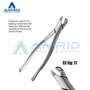 Fórceps de extracción dental Extracción de dientes molares Instrumentos de acero inoxidable Manual CE ISO Aprobado Calidad Premium - Product Image 2