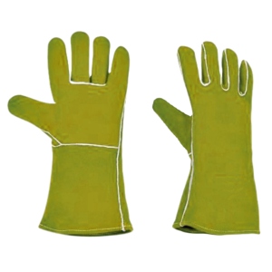 Gants de sécurité industriels en cuir de vachette pleine fleur de haute qualité, certifiés CE, anti-coupure, antidérapants, épaisseur 11 oz, pour le soudage - Product Image 5