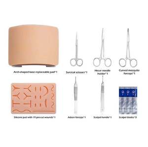 ADI INDUSTRY Surgical Customized <b>Suture</b> <b>Kit</b> Complete <b>Suture</b> Practice Training <b>Kit</b> for Medical Students with <b>Suture</b> Practice Skin - Product Image 3