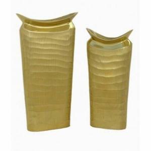 Jarrones Decorativos de Flores de Color Dorado, Elegantes y Modernos, Florero Largo de Metal de Lujo, Maceta Decorativa para Uso en el Suelo - Product Image 1