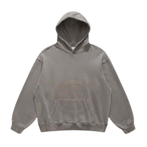 Sudadera con Capucha de Estilo Vintage para Hombre, Suave Felpa de Algodón, Corte Holgado para Moda Urbana - Product Image 3