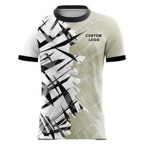 Maillot de football personnalisable pour homme, manches courtes, ajusté, 100 % polyester, anti-humidité, impression par sublimation, logo avant, toutes saisons - Product Image 3