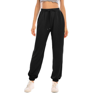 <b>Women's</b> High Waist Black <b>Harem</b> <b>Pants</b> Loose Fit Drawstring Ankle-Length Solid Color Casual Autumn Wear Knitted Polyester - Product Image 5