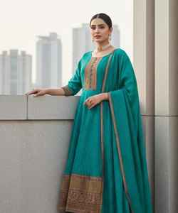 Vestidos Bordados para Mujeres Indias y Pakistaníes, Conjunto de Buena Calidad de 3 Piezas, Vestido para Eventos Nocturnos y Fiestas - Product Image 4