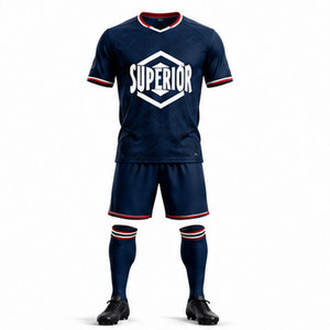 Maillot et short de football Elite conçus pour un confort maximal, technologie de séchage rapide et numéros de joueur personnalisés - Product Image 1