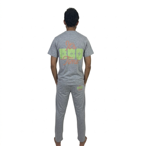 Ensemble de survêtement pour homme, t-shirt et pantalon longs, imprimés, 2 pièces, style streetwear, t-shirt et pantalon oversize - Product Image 5