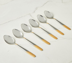 Cuillère à dîner en acier inoxydable de qualité alimentaire, finition miroir, avec long manche |   Vaisselle Moderne de Luxe pour Fêtes et Usage Domestique, Compatible Lave-Vaisselle - Product Image 3