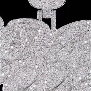Custom Boozie Reese Iced Out <b>Name</b> Pendant with VVS Moissanite Diamond 925 Sterling Silver Hip Hop Jewelry Personalized Luxury - Product Image 5