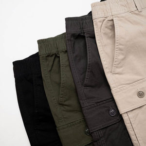 Pantalones Cortos Cargo de Pana para Hombre TST 4176.1, Casuales, No Tejidos, de Cintura Media, Ecológicos, Transpirables, con Estampado de Puntos, Cierre de Botones, para Uso Diario - Product Image 4