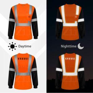 Sudadera de Alta Visibilidad Clase 1, Reflectante, Resistente al Fuego, Transpirable, Impermeable, con Luces LED Intermitentes - Product Image 4