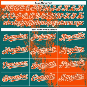 Camiseta de Softbol Verde Naranja Lista para Juego, Malla Premium Bird Eye, Logotipo Personalizado, Nombre del Patrocinador, Número, Fabricante para Pedidos al por Mayor - Product Image 4