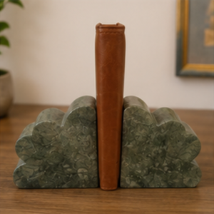 Sujetalibros de Piedra Hecho a Mano con Forma de Nube Tallada, Escultura Decorativa para Decoración del Hogar - Product Image 4