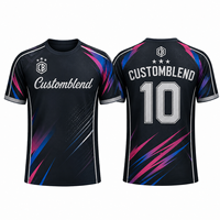 Maßgefertigte Sublimations-Unisex-Sporttrikots Fußball-Team-Uniform-Sets Kurze Schnelltrocknende Polyester-T-Shirts OEM ODM Großhandel