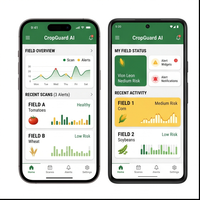 Aplicación RoyalCraft Enterprise para la Detección de Enfermedades en Cultivos, Salud Vegetal y Agricultura para IOS/Android/Linux/Mac (Stock)