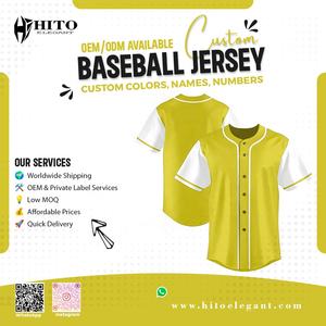 Men's Custom Retro Baseball Jersey Digital Printed <b>Striped</b> Design with Embroidery Logo <b>and</b> Number Crew Neck Short Sleeve - Product Image 2