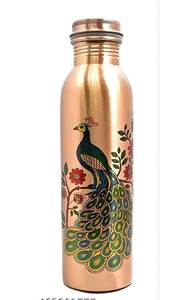 Juego de Botellas de Agua de Cobre Ecológicas, Regalo Cultural, con Dos Tazas, Diseño Vintage, Portátil, para Viajes y Uso al Aire Libre - Product Image 6