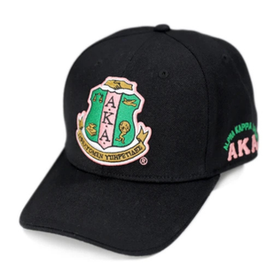Casquette de baseball noire brodée, ajustable, à visière incurvée, avec patch crête coloré, pour un style décontracté et urbain. - Product Image 1