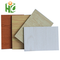 Panneaux de façade en métal composite en aluminium ignifugé de 4 pouces au design moderne Revêtement extérieur en bois Feuille ACM pour la cuisine et l'extérieur