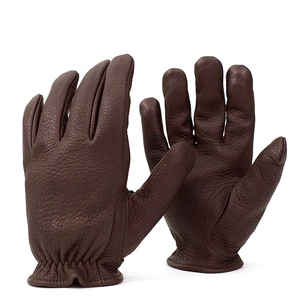 Gants en cuir classiques fabriqués avec des matériaux durables, offrant confort et performance, idéaux pour le travail, la conduite et l'utilisation quotidienne en extérieur. - Product Image 5