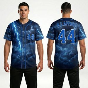 Maillots de baseball sublimés vert émeraude à motif étoile, anti-boulochage, protection UV, pour matchs de club - Product Image 2
