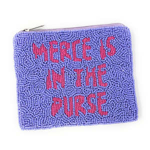 Merce อยู่ในกระเป๋าลูกปัดกระเป๋าใส่เหรียญทำด้วยมือลูกปัดกระเป๋าคลัทช์ปักคริสตัลที่กำหนดเองซิปขนาดกะทัดรัด unisex - Product Image 1