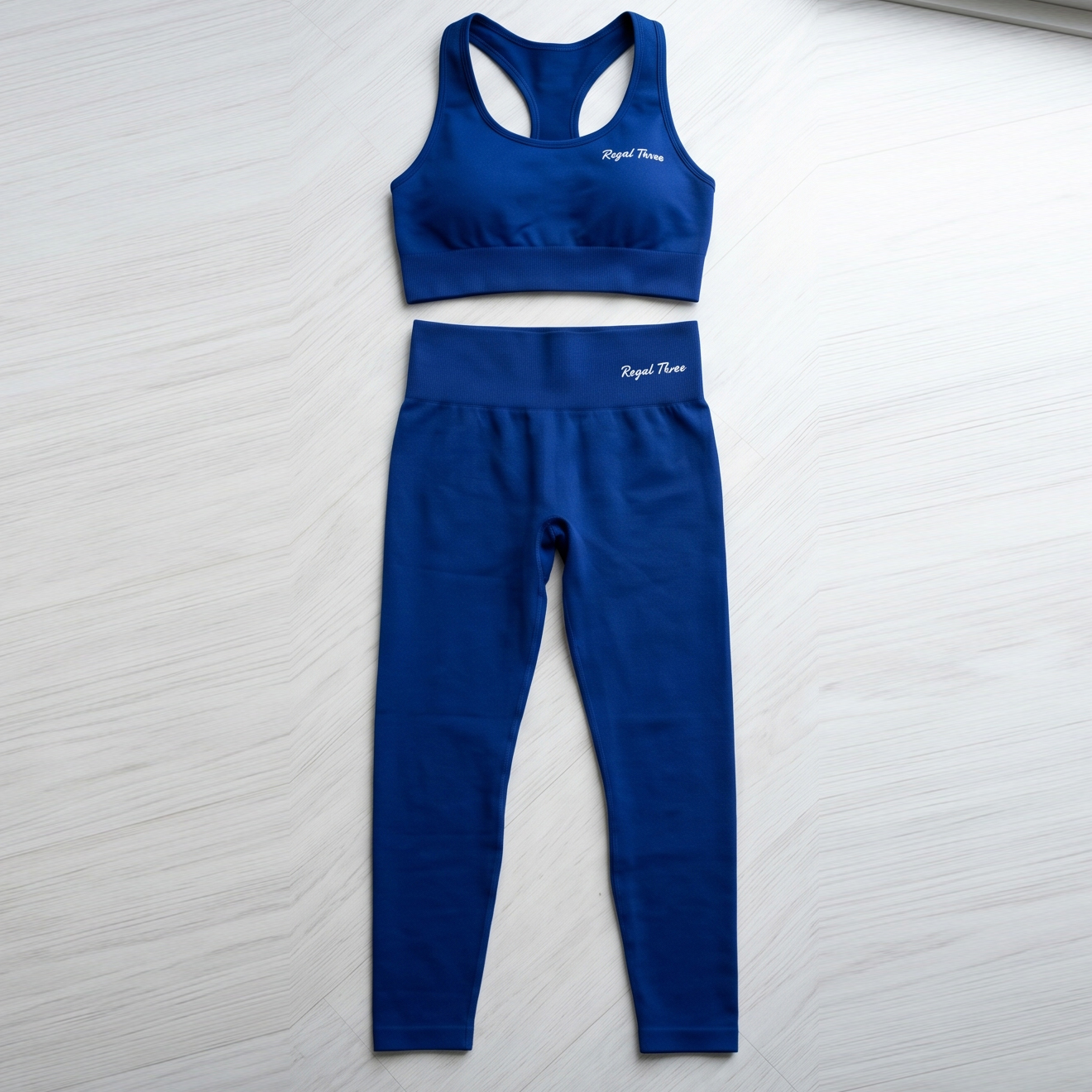 Regal Three Yoga Set Women Racerback Bra Top High Waist Full Length Leggings Seamless Athletic Wear 2 Piece Set Yoga Legging Bra