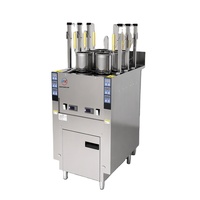 Cuiseur à nouilles automatique commercial à 6 têtes et 12 kW avec logo personnalisé, équipement de cuisson rapide pour les repas, idéal pour les hôtels, restaurants et cuisines scolaires