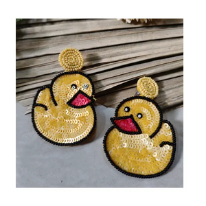 Pendientes Colgantes con Cuentas Amarillas en Forma de Limón, Estilo Bohemio, Joyería de Moda Unisex - Product Image 4