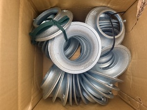 Galvanized Cast Iron <b>Wall</b> <b>Plate</b> Fire Pipe Flange Cover for Class A/B Fires and Airport Fire Protection 2-1/2" - Product Image 5