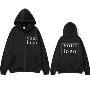 <b>Pink</b> Unisex Hooded Zip-Up Sweatshirt Oversized Casual French Terry Pocket Heat-Transfer Printing Solid Color Autumn Wear 2027 - Product Image 6