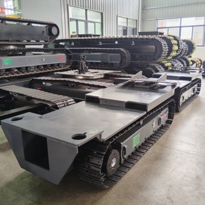 Nhà sản xuất chuyên nghiệp tùy chỉnh đặc biệt 5 tấn thép theo dõi khung gầm bánh xích cao su theo dõi khung gầm với nền tảng hỗ trợ - Product Image 6