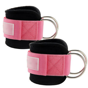 Sangle de cheville à quatre anneaux avec fixation par câble, manchette réglable pour l'abduction des hanches, l'entraînement des jambes et les exercices du bas du corps - Product Image 6