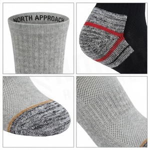 North Approach Athletic Crew <b>Socks</b> Solid Color Breathable <b>Running</b> <b>Socks</b> for Adults Spring Season - Product Image 4